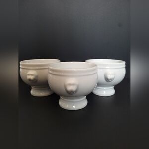 Bodum Swiss Lion Head Handles Soup Bowl (Set Of 3)
